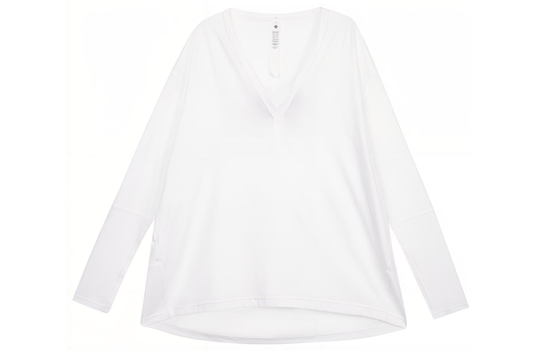 lululemon/露露乐蒙 lululemon Back in Action V-Neck Long Sleeve Tee