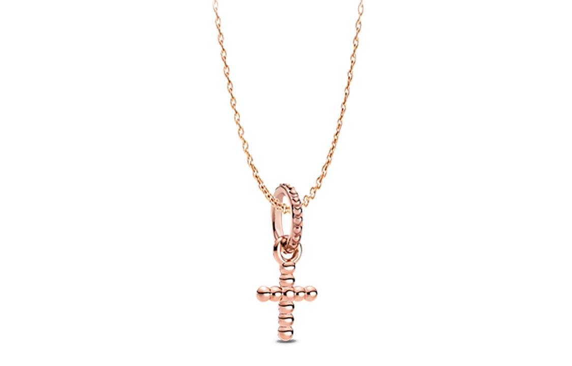 Pandora/潘多拉 Pandora Cross Necklace Set Rose Gold