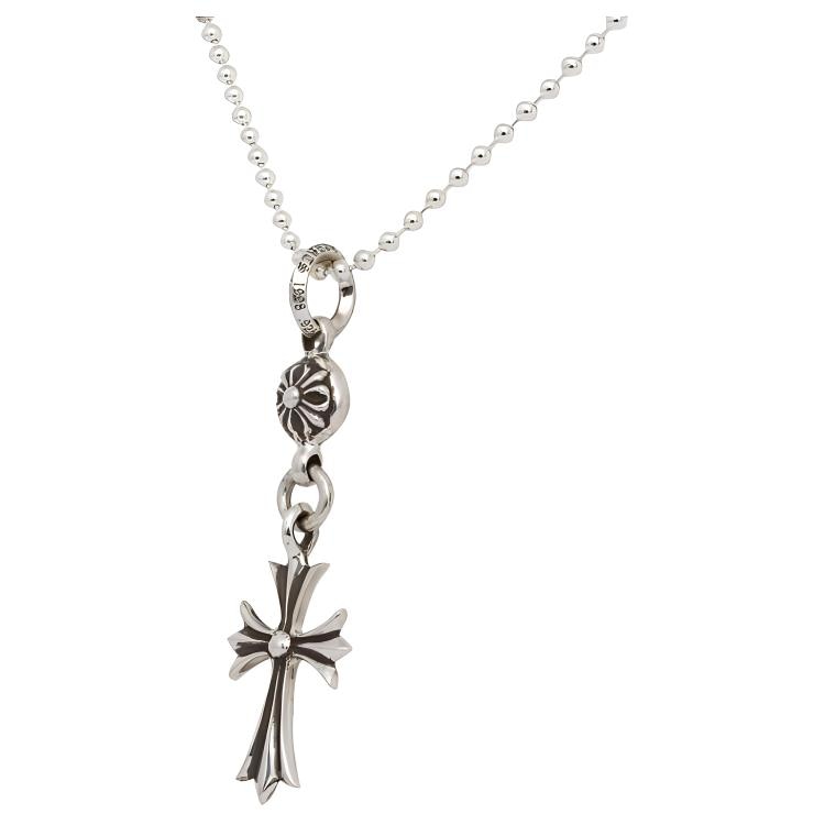 Chrome Hearts Cross Pendant Necklace Silver — фото 1