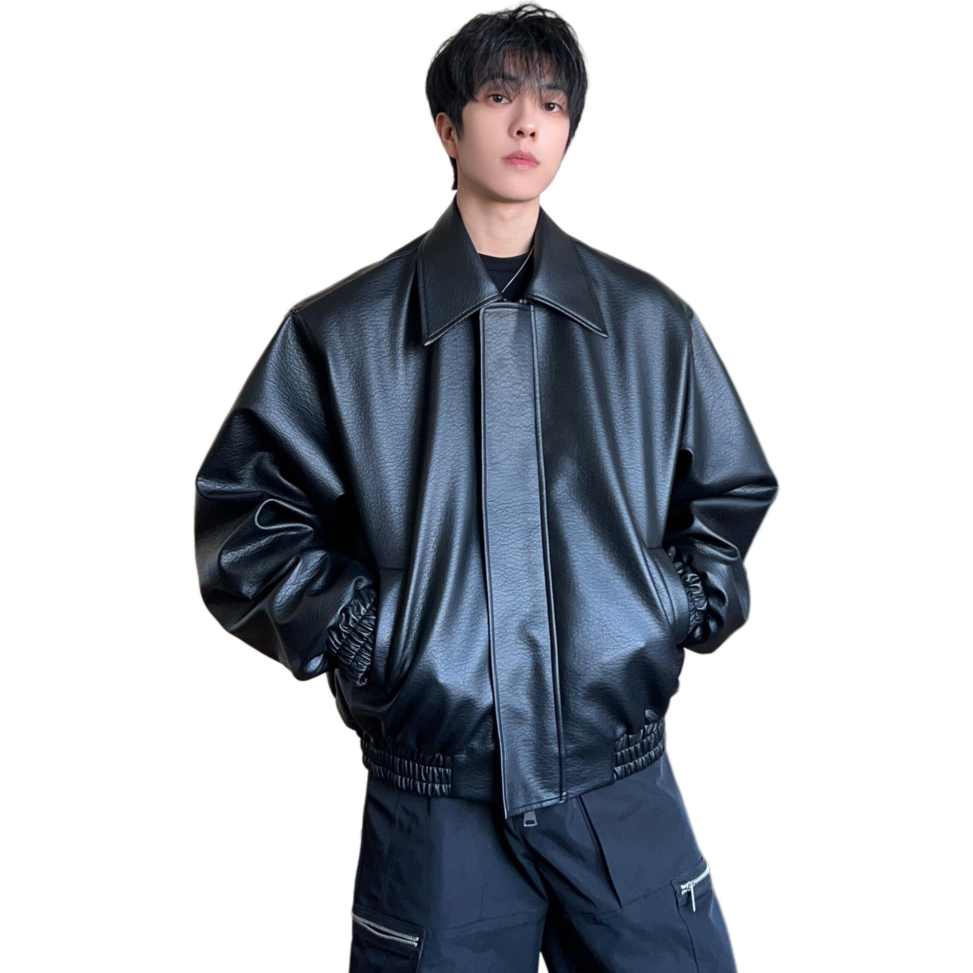 Miiracer Cleanfit PU Leather Jacket
