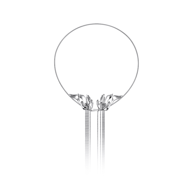 juunngle lab Orchid Long Necklace Copper