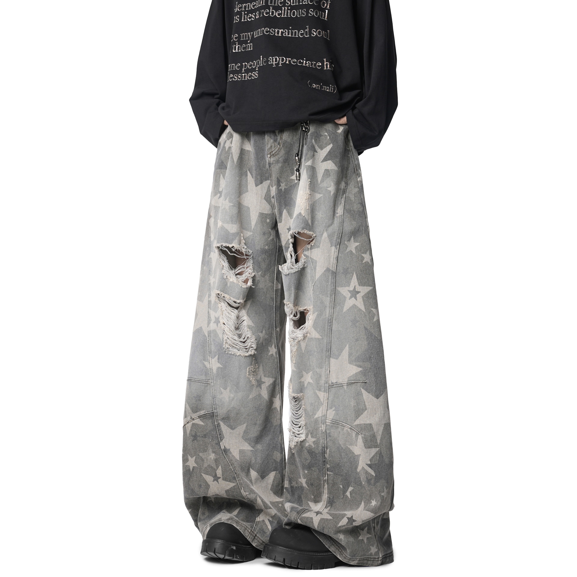 CHARLIE GOLF Wide Leg Jeans