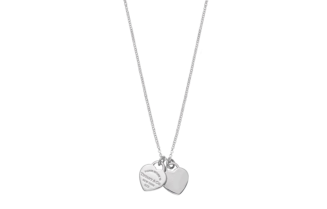 TIFFANY & CO./蒂芙尼 Tiffany & Co. Return to Tiffany Mini Double Heart Pendant Necklace