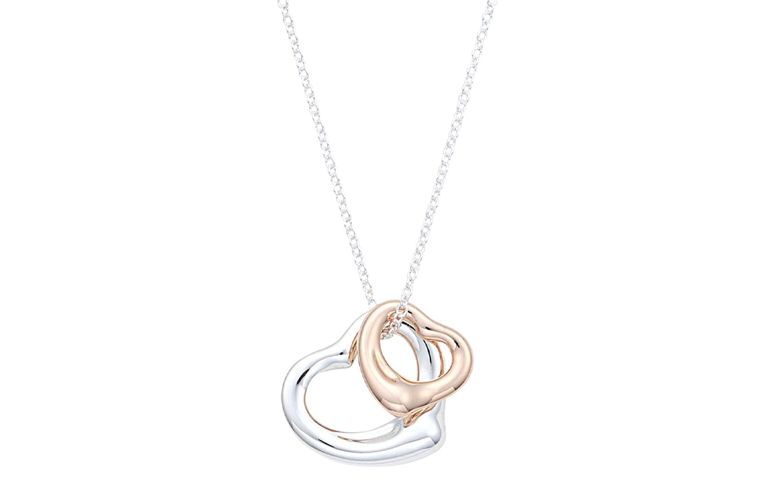 TIFFANY & CO./蒂芙尼 Tiffany & Co. Elsa Peretti Open Heart Necklace Silver