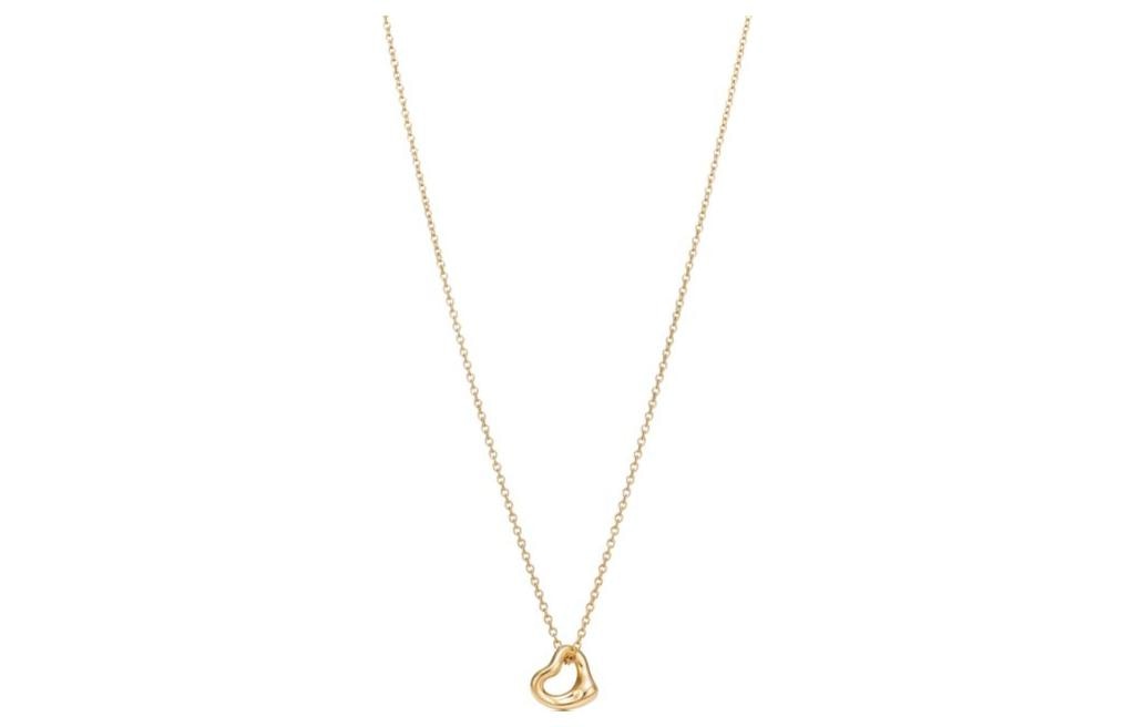 TIFFANY & CO./蒂芙尼 Tiffany & Co. Elsa Peretti Open Heart Necklace 18K Gold