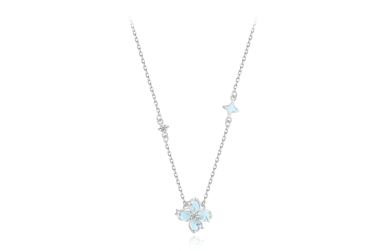 Wanliacc Star Clover Necklace S925 Silver