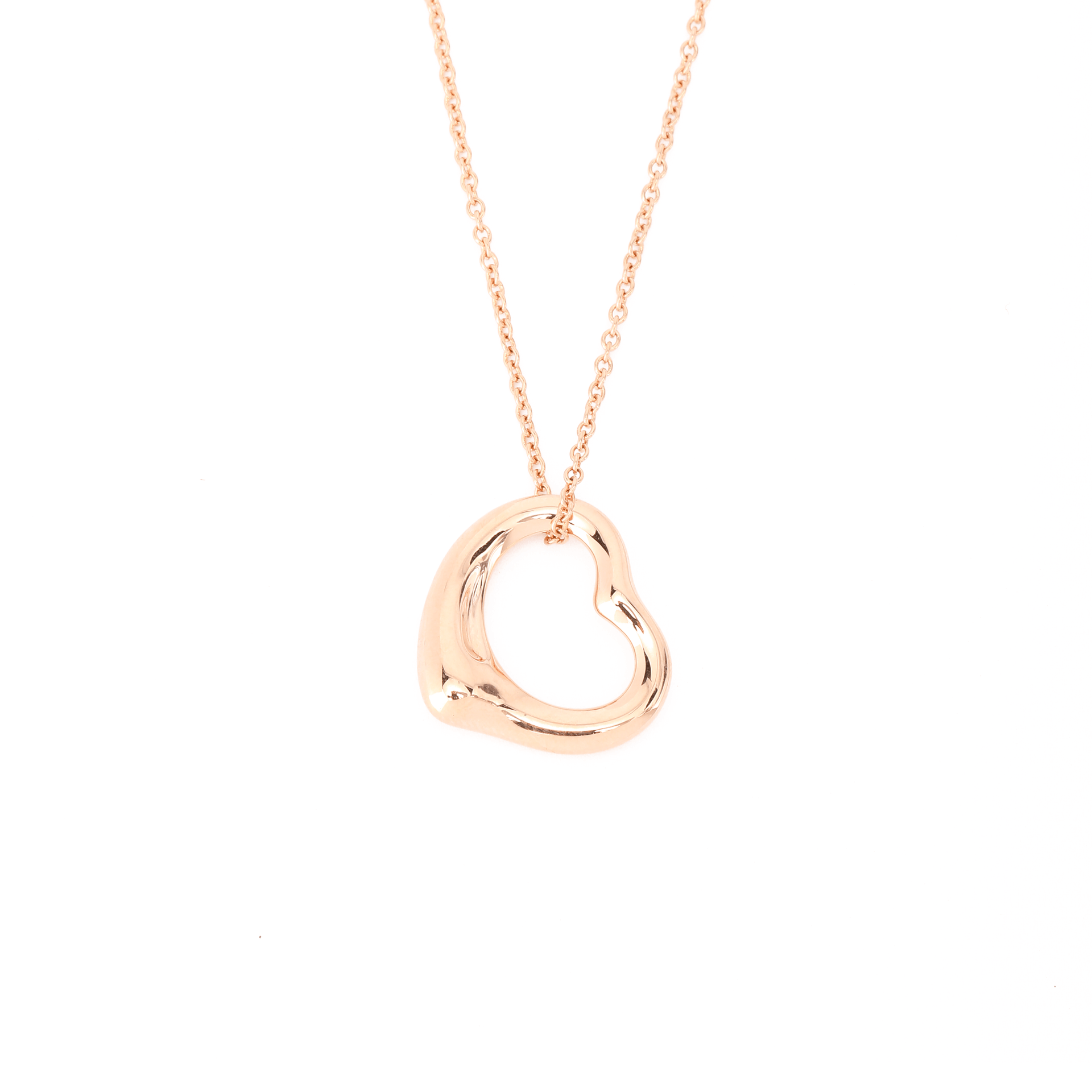 TIFFANY & CO./蒂芙尼 Tiffany & Co. Elsa Peretti Open Heart Necklace