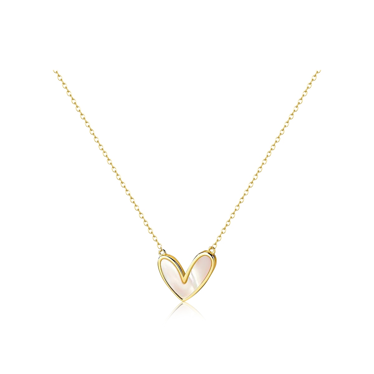 CMFY Heart Pendant Necklace S925 Silver