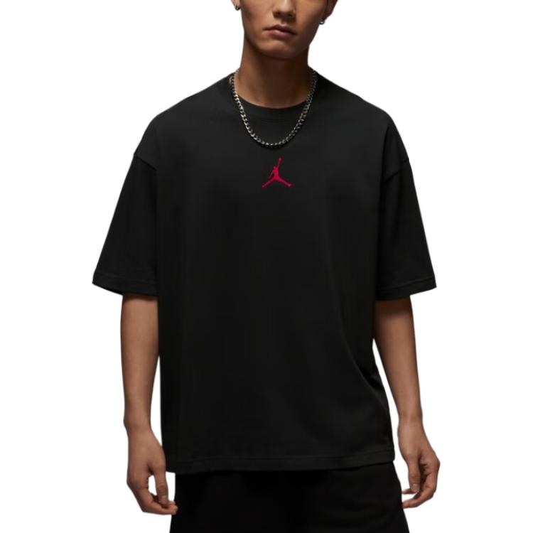 Jordan OVERSIZED Crewneck T-Shirt Grey Black — фото 2