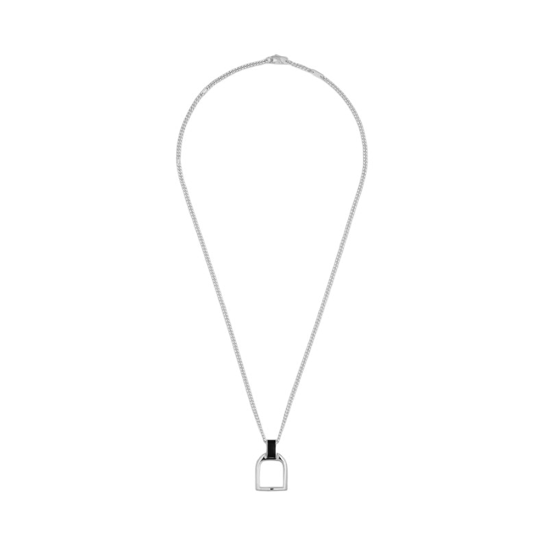 Gucci Stirrup 925 Silver Necklace — фото 1