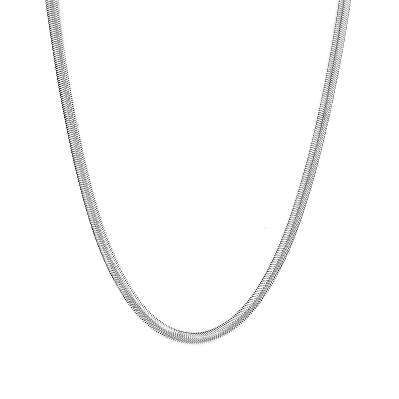 IDEAGEMER Snake Bone Chain Necklace