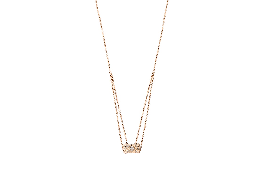 CHANEL Coco Crush Necklace Belge Rose Gold