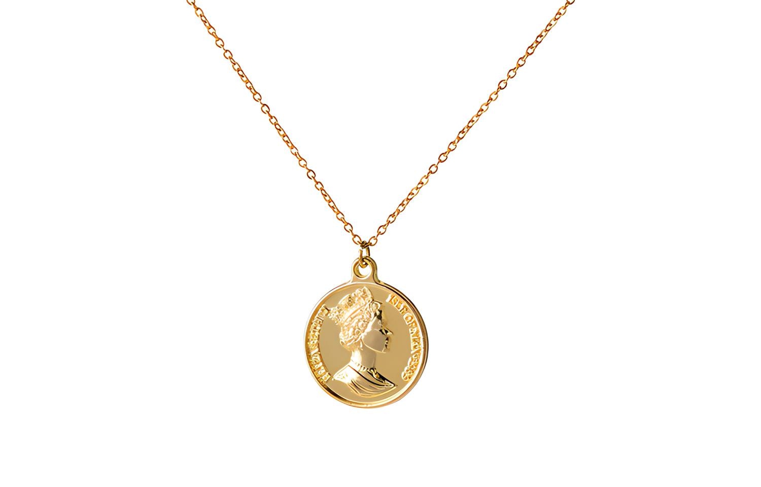 NAME.S Elizabeth Coin Necklace