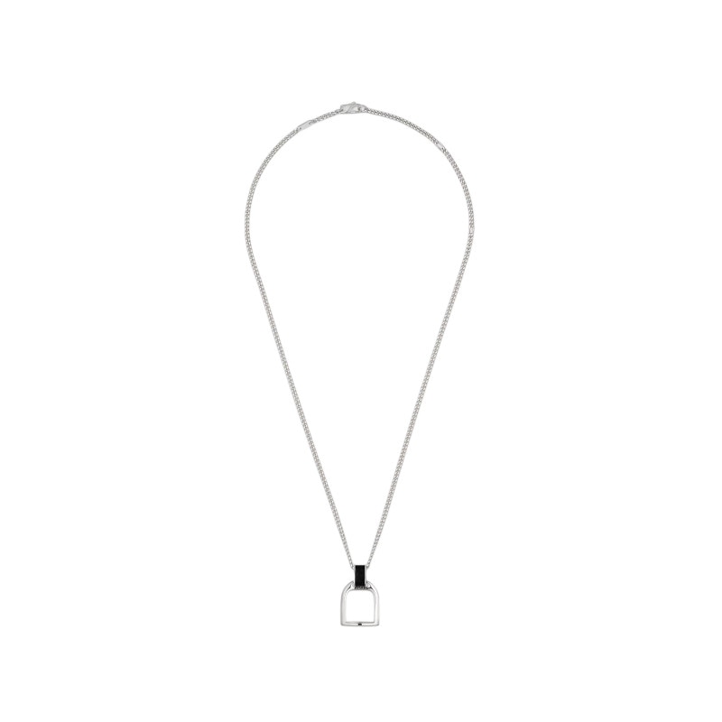 Gucci Stirrup 925 Silver Necklace