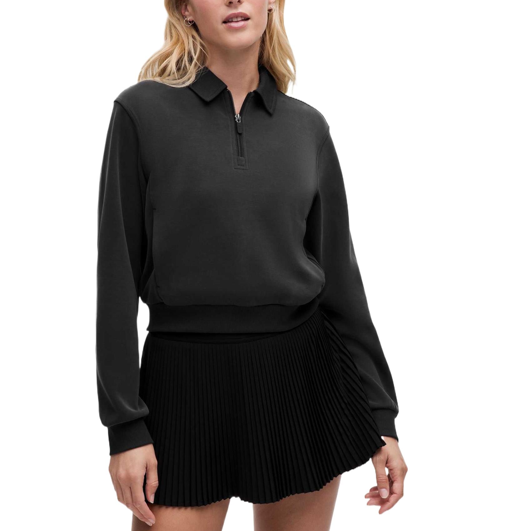 lululemon/露露乐蒙 lululemon Softstreme Half-Zip Pullover Black