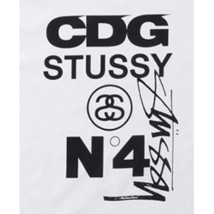 Cdg x Stussy FW21 LogoT — фото 2