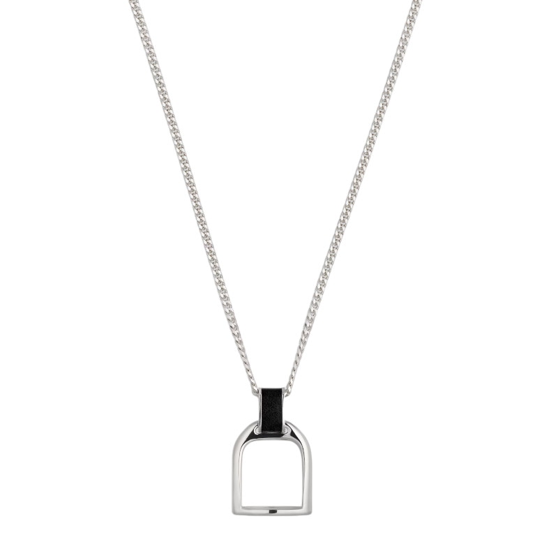 Gucci Stirrup 925 Silver Necklace — фото 2