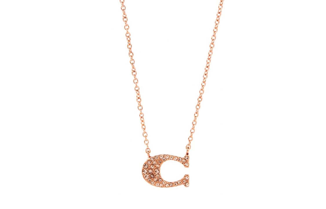 COACH/蔻驰 COACH Pave Signature Necklace