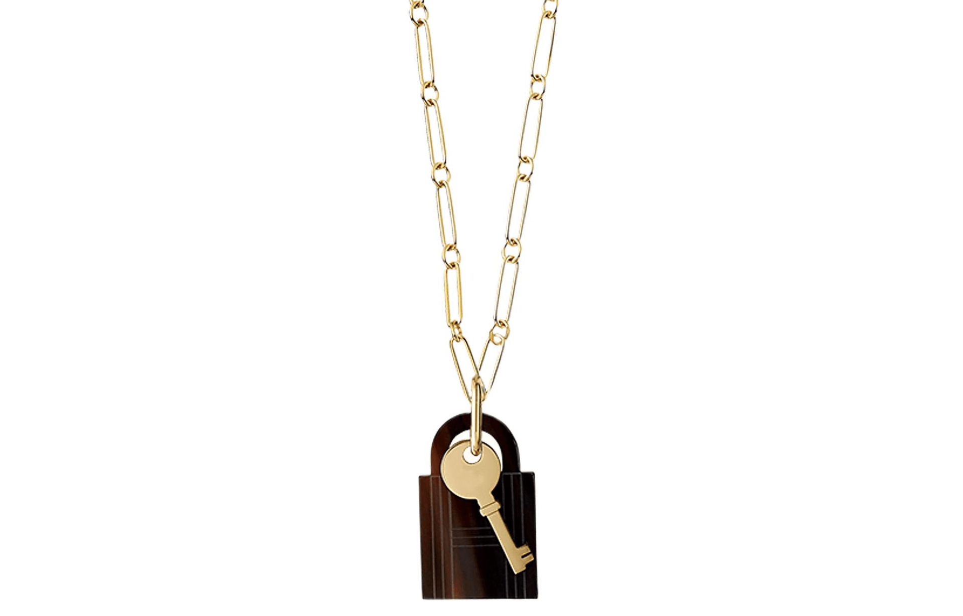HERMES/爱马仕 Hermes Amulette Padlock Necklace