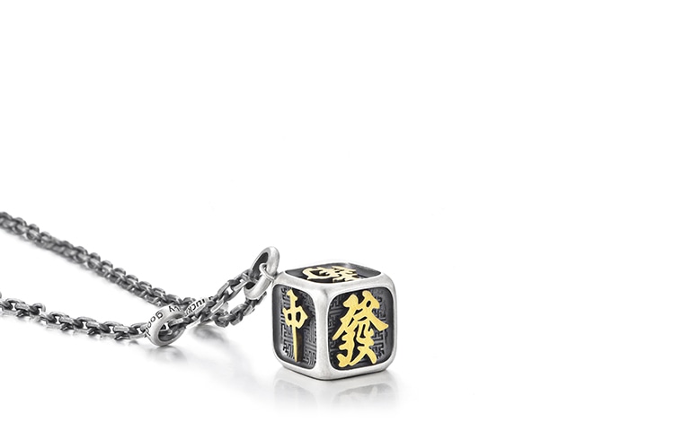 Ideagemer 925 Silver Dice Necklace — фото 3