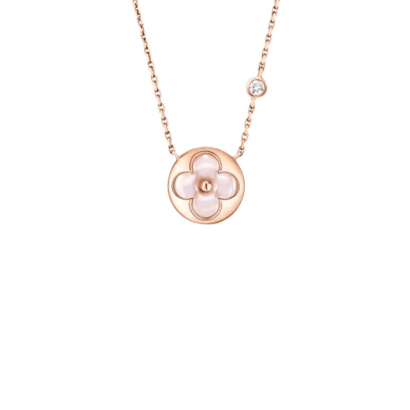 Louis Vuitton 18K Rose Gold Pearl Diamond Necklace — фото 1