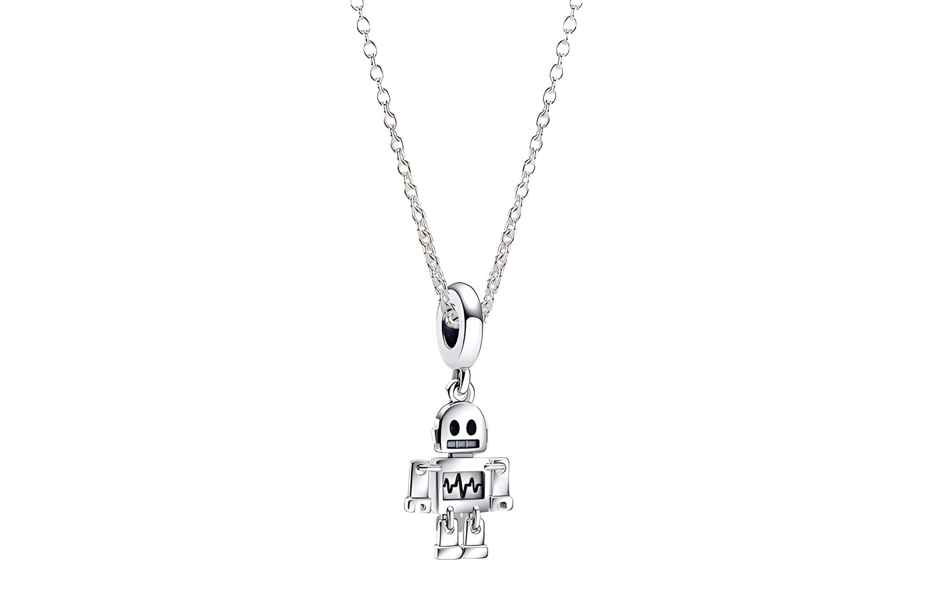 Pandora/潘多拉 Pandora Robot Friend Necklace Set Silver