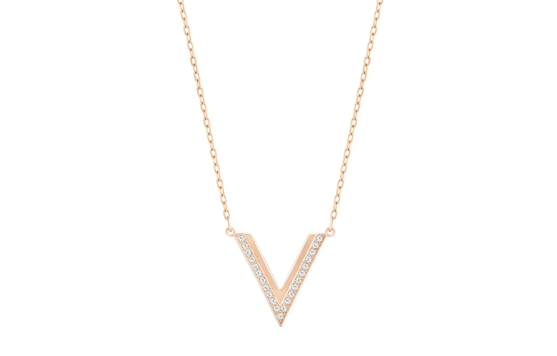 Swarovski/施华洛世奇 Swarovski Delta V Necklace Rose Gold