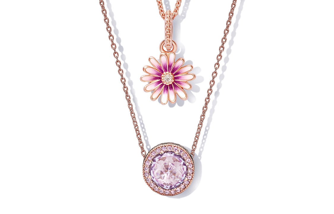 Pandora/潘多拉 Pandora Romantic Heart Necklace Set