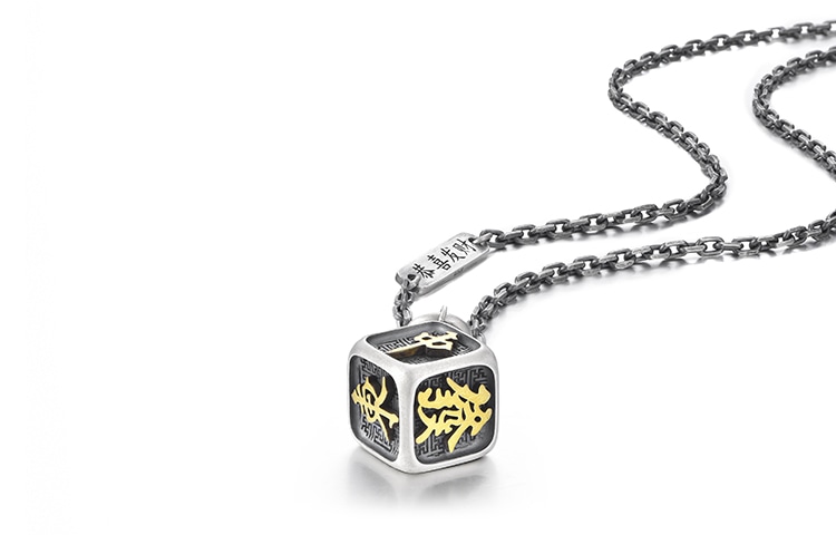 Ideagemer 925 Silver Dice Necklace — фото 2