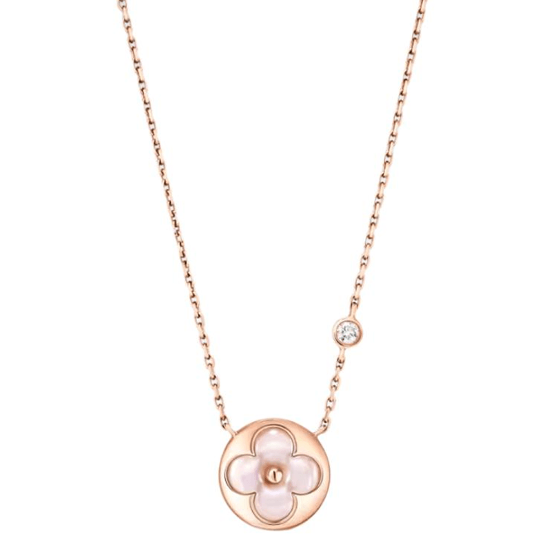 LOUIS VUITTON/路易威登 Louis Vuitton 18K Rose Gold Pearl Diamond Necklace