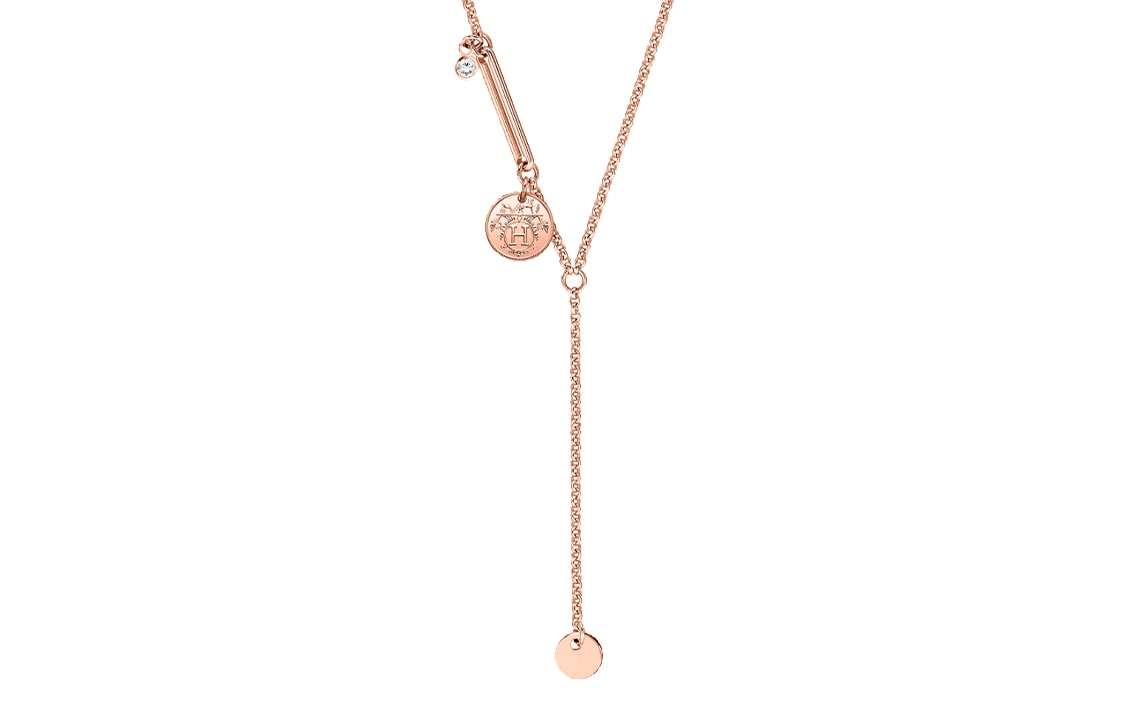 HERMES/爱马仕 Hermes Ex-Libris Pendant Necklace