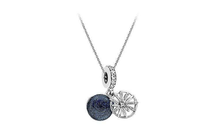 Pandora/潘多拉 Pandora Radiant Wish Necklace Set Blue