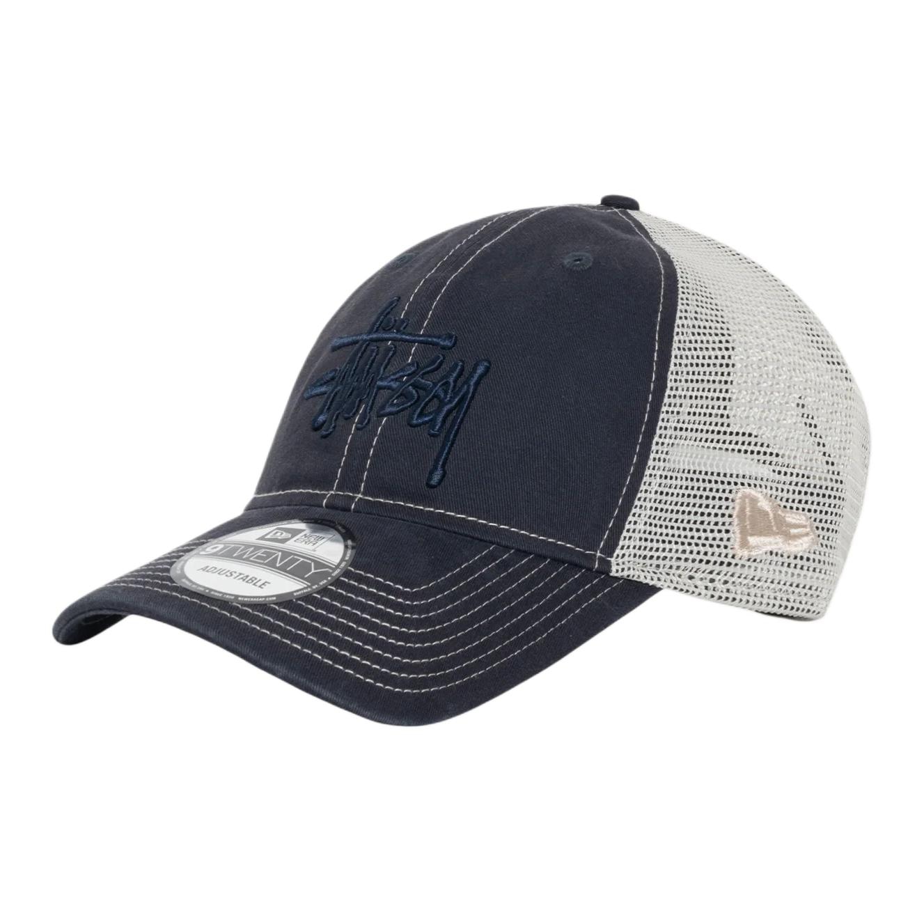 Stussy Embroidered Logo Cap Navy Blue