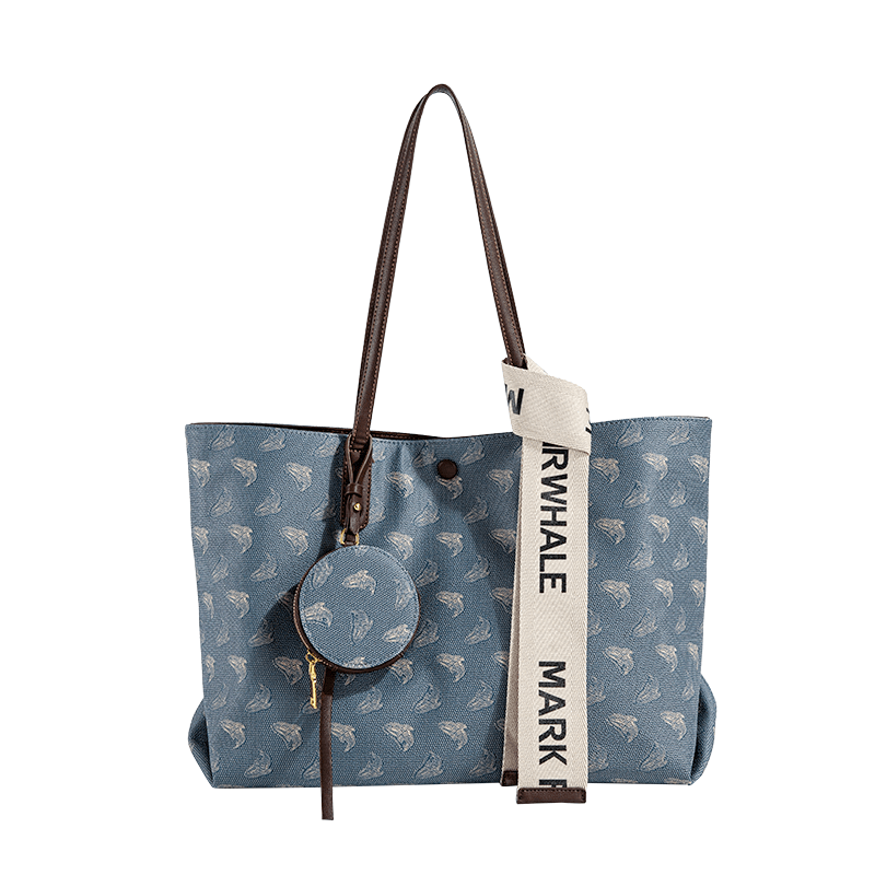 马克华菲/FAIRWHALE Fairwhale Vintage Print Tote Bag