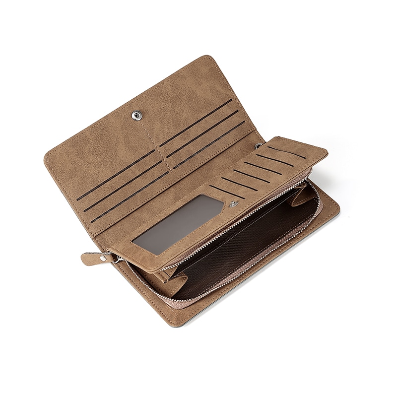 马莎兰缇 Mashalanti Business Casual Wallet Brown Gray — фото 2