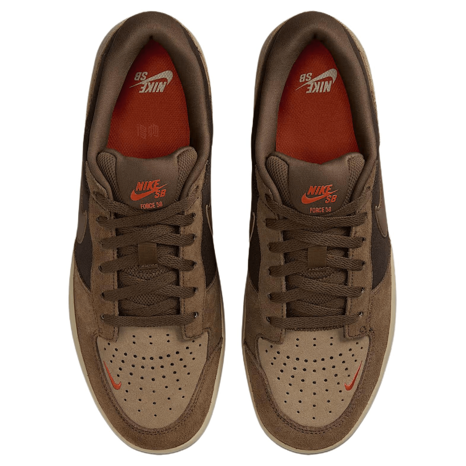 Nike SB Force 58 Brown — фото 9