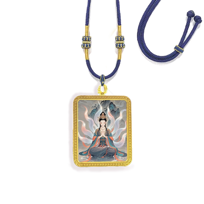 眰恦 Nine-Tailed Fox Guardian Pendant