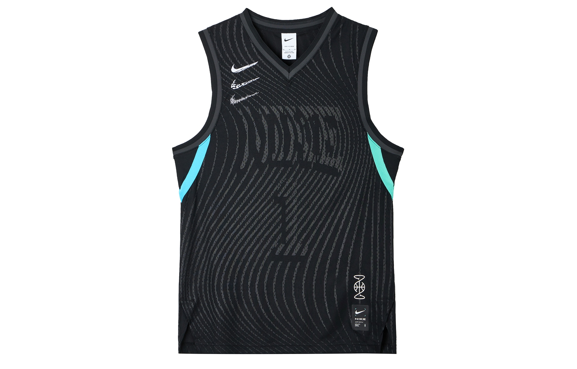 Nike Basketball Logo Sleeveless Tee Black — фото 3