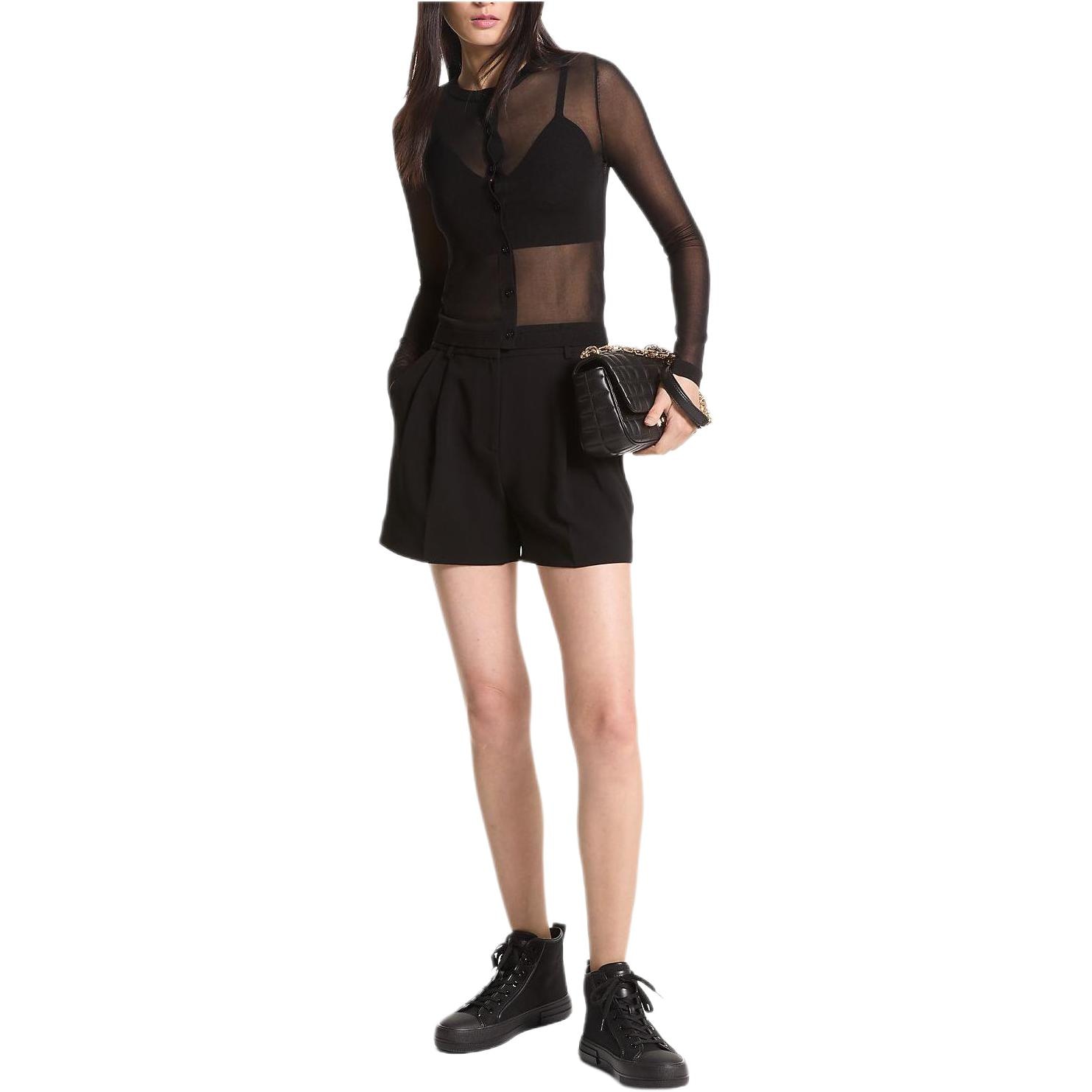 MICHAEL KORS 迈克高仕 MICHAEL KORS SS24 Pleated Crepe Shorts