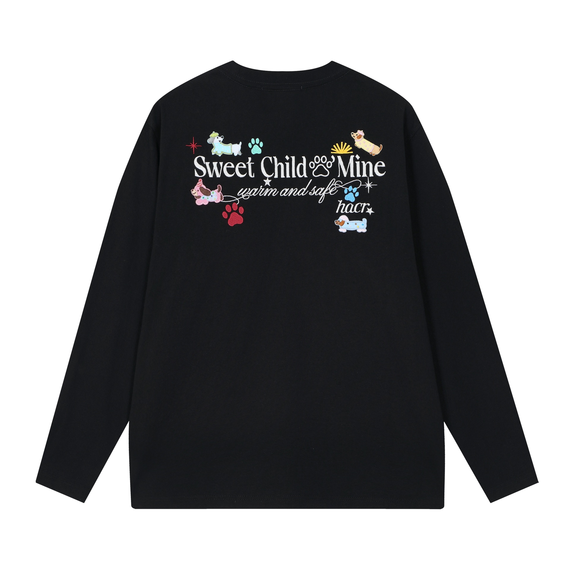 Harsh And Cruel Embroidered Puppy Long Sleeve T-Shirt — фото 7