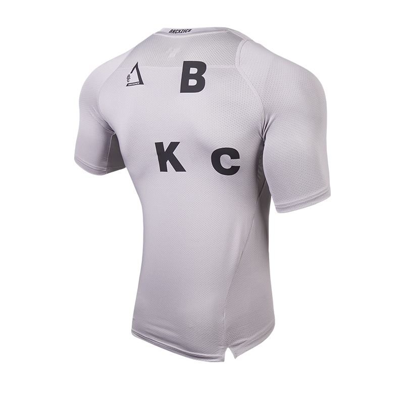 BKCXZICE Big Logo Triangle Print Tight Fit Short Sleeve