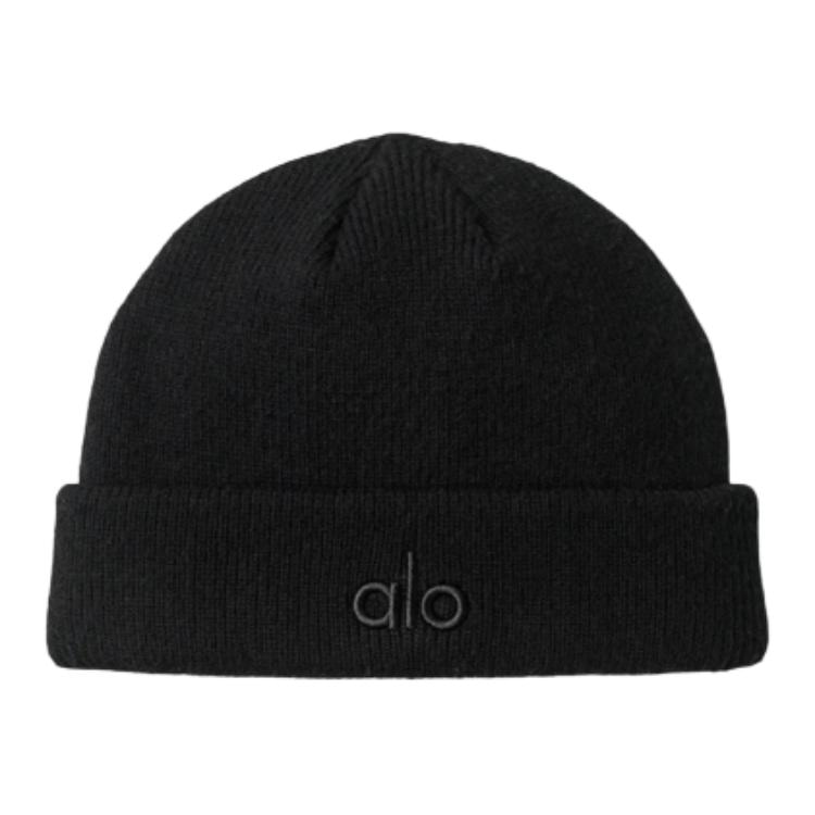 alo yoga Recycled Polyester Beanie Black