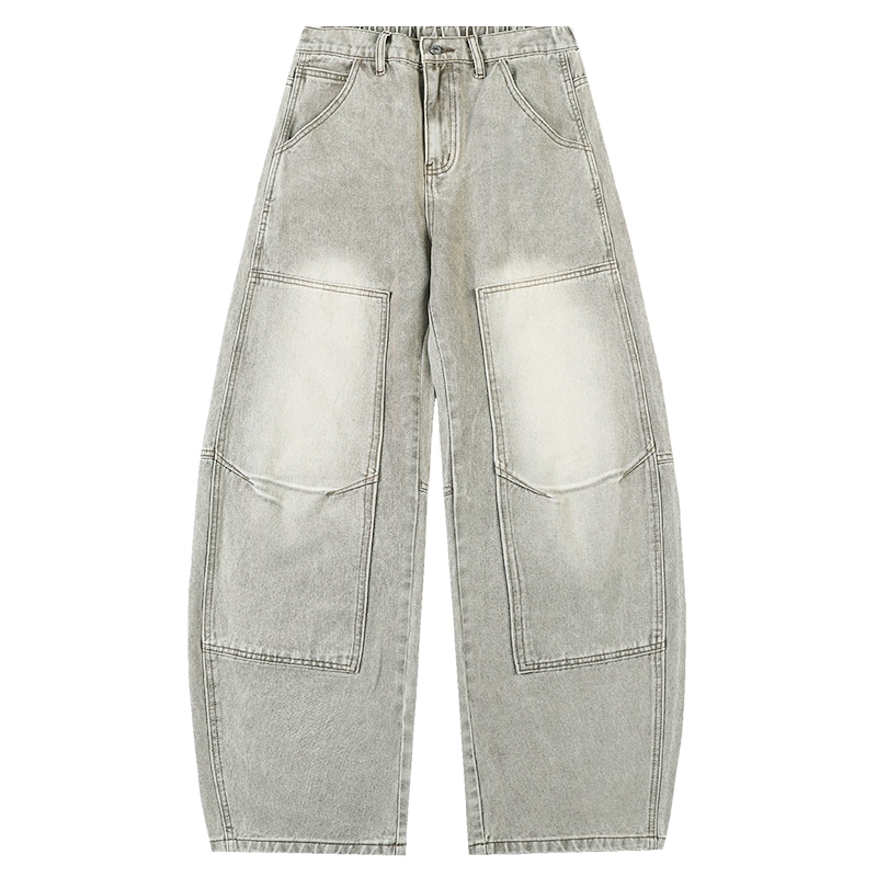 BRNR Vintage Washed Wide-Leg Pants