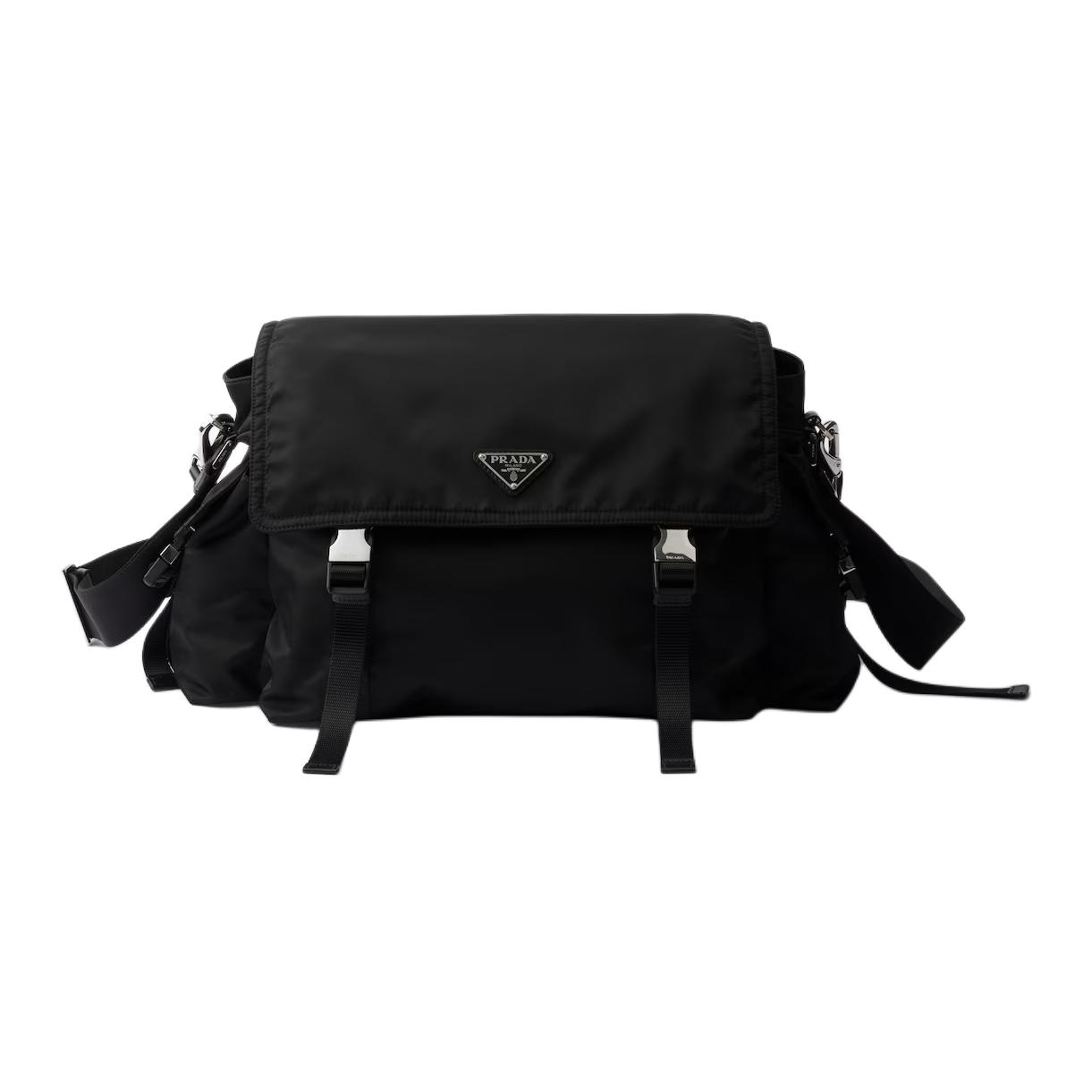PRADA Re-Nylon Shoulder Bag Black