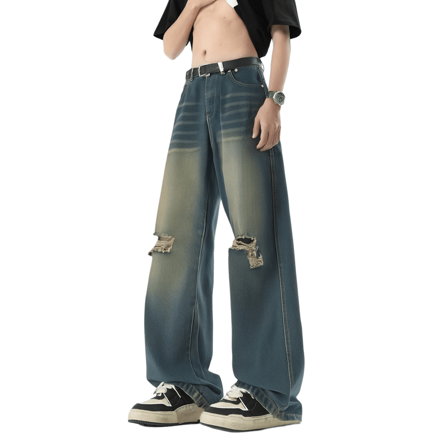 FIDO DIDO Distressed Denim Jeans