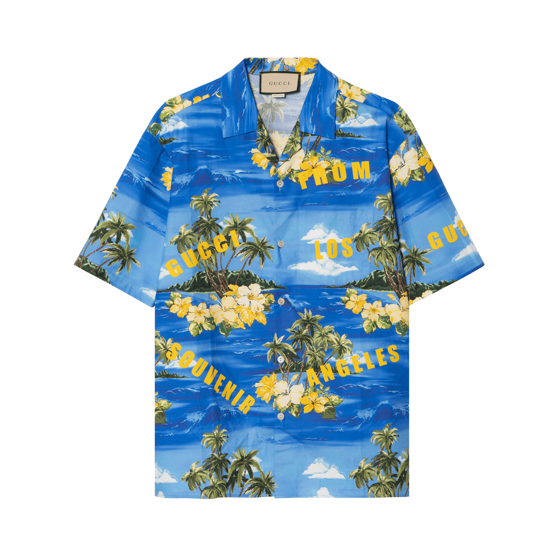 GUCCI/古驰 GUCCI SS22 Blue Shirt