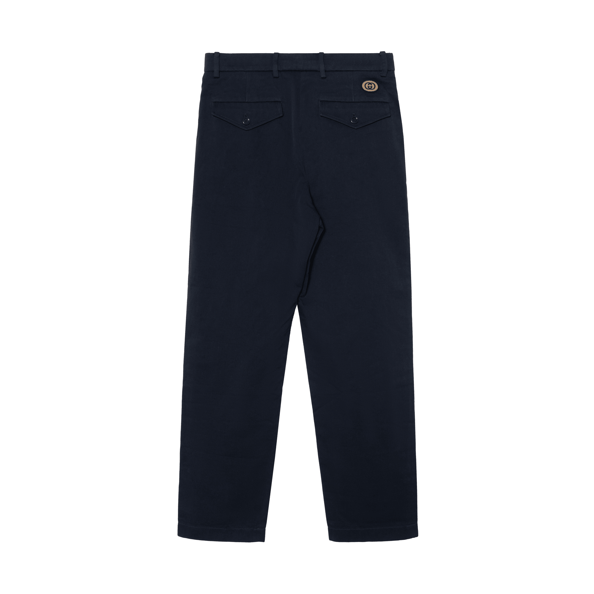 Gucci Interlocking Double G Cotton Sweatpants Navy — фото 1