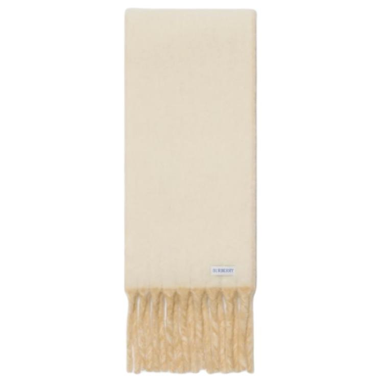 Burberry Logo Alpaca Wool Scarf Sand — фото 1