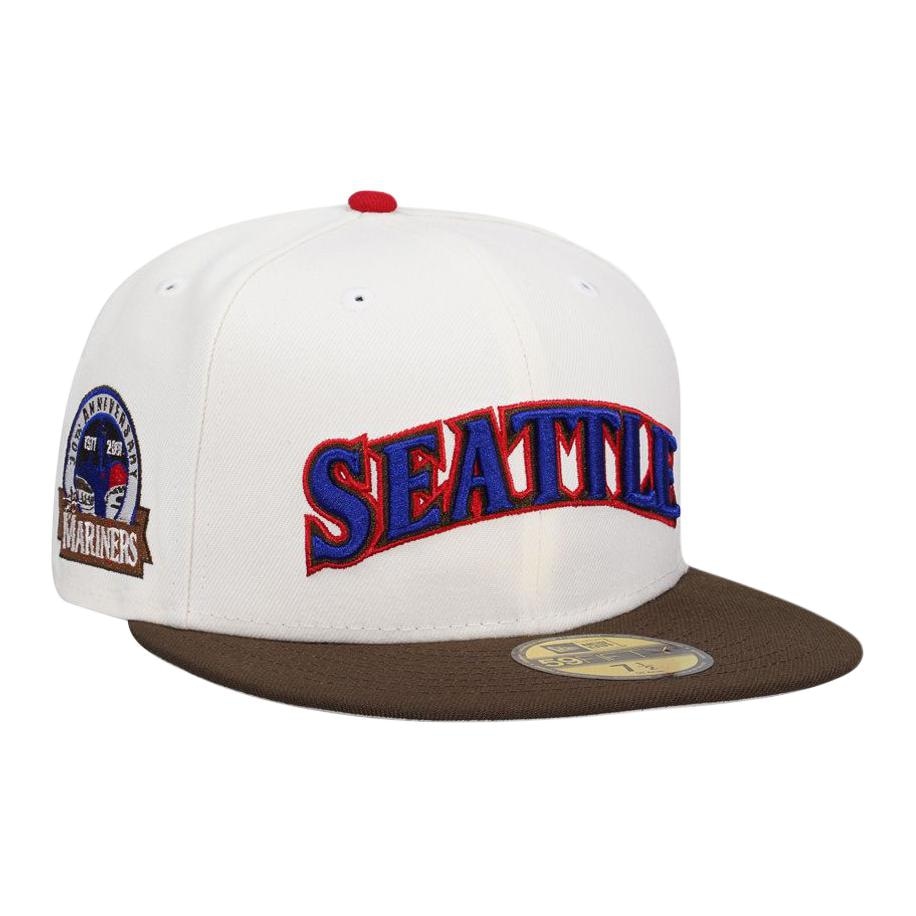 New Era Front Letter Embroidery Cap White