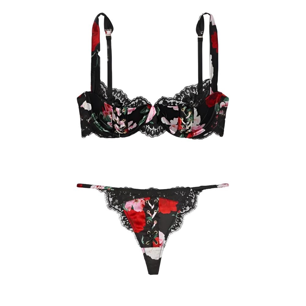 Victoria'S Secret U-Shaped Printed Bra Set